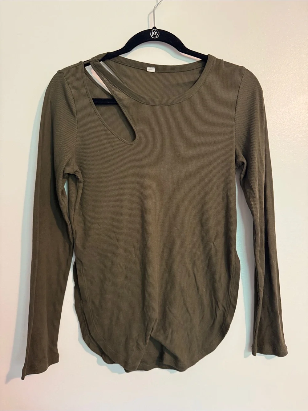 alo Yoga Cutout Ribbed Long Sleeve Tee